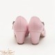 Sentaro Bobo Round Toe Hollow Bow Mid and Low Heel Shoes(8 Colours/Full Payment Without Shipping)